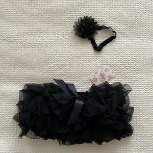 Baby Girl Tutu and Headband Dance Outfit 0-6 months